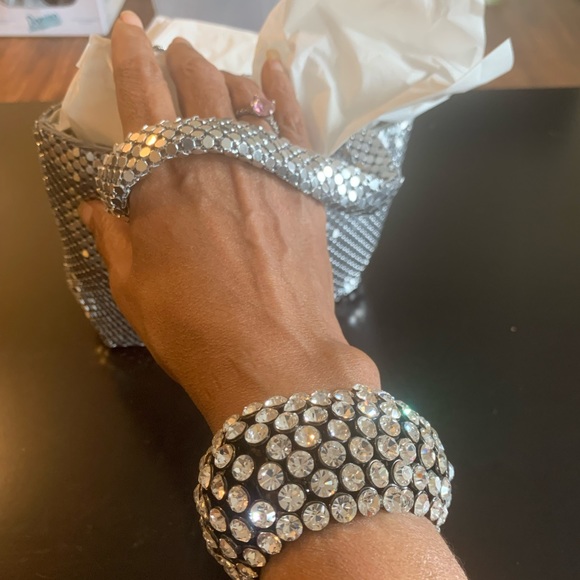 Silvertone chain-link bag - Picture 4 of 8